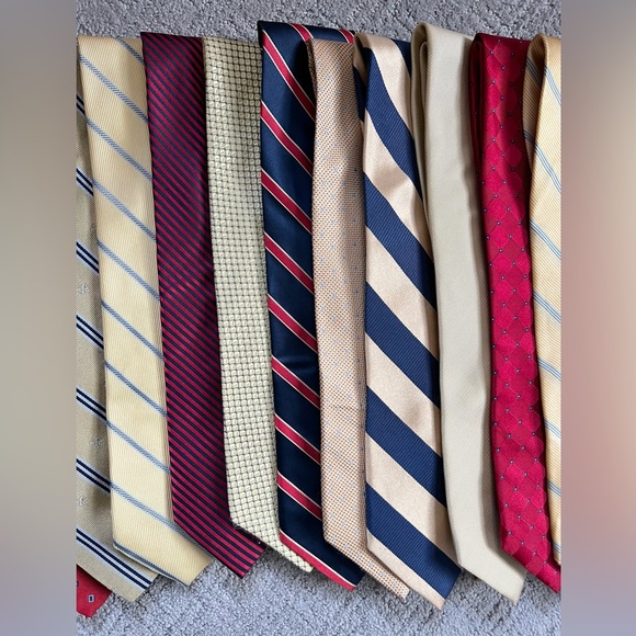 Bundle of 16 Men’s Ties Brooks Brothers Izod Ralph Lauren Nautica - Picture 4 of 5